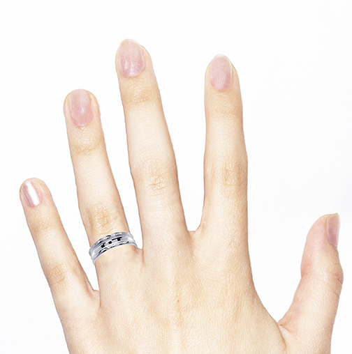 14k White / Yellow / Rose Gold Band-3