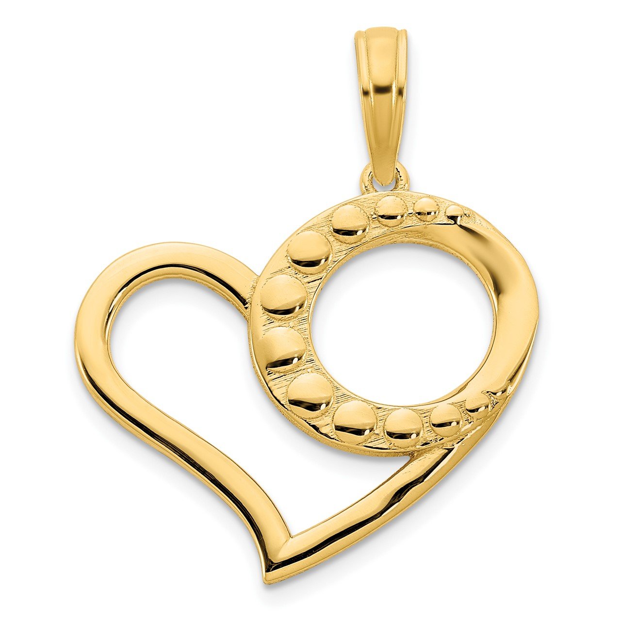 14k Fancy Heart Pendant