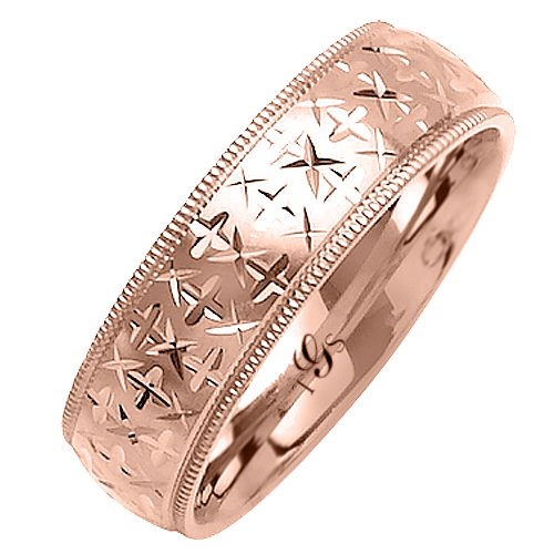 14k White / Yellow / Rose Gold Band-1