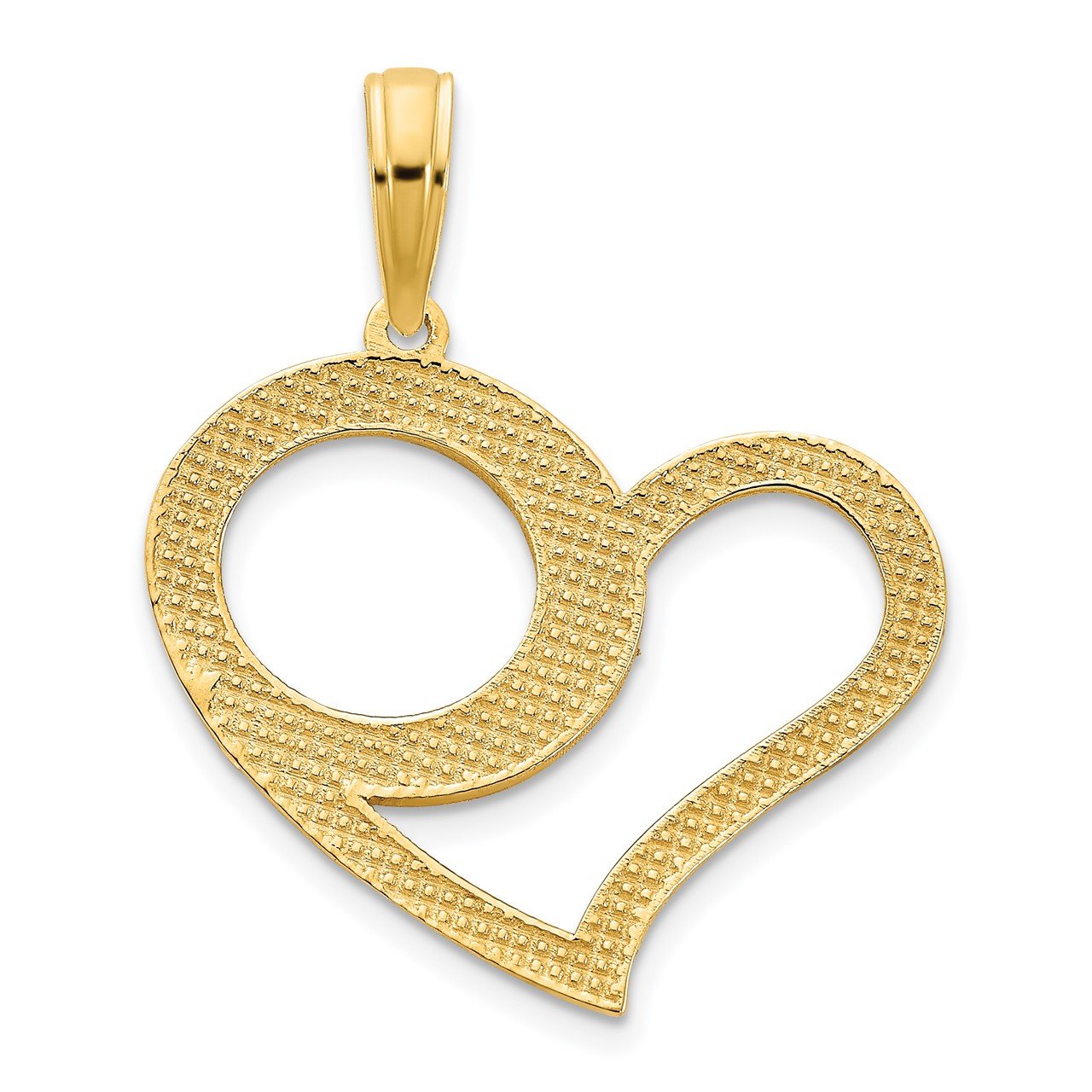 14k Fancy Heart Pendant-3