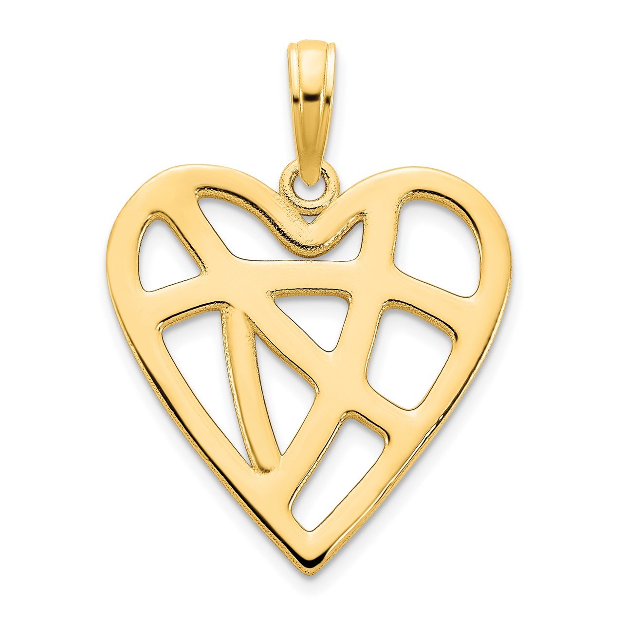 14k Fancy Heart Pendant