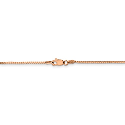 14k Rose Gold 1.1 mm Box Chain-2
