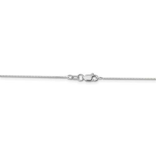 14k WG .7mm Box with Spring Ring Clasp Chain-2