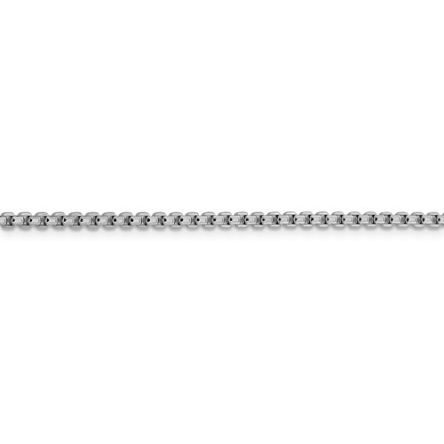 Leslie's 14K White Gold 2.4mm D/C Round Box Chain-1