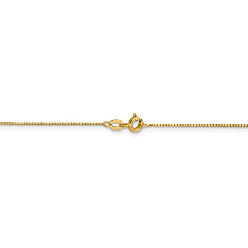 Leslie's 14K .8mm Box with Spring Ring Clasp Chain-2