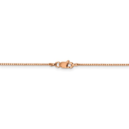 14k Rose Gold 1.0mm Box Chain-2