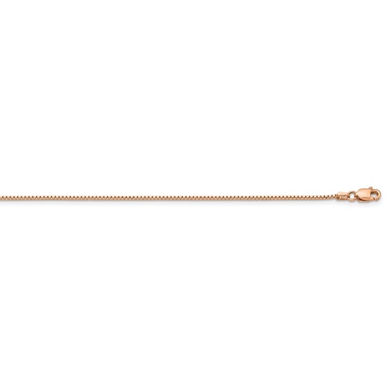 14k Rose Gold .95mm Box Chain