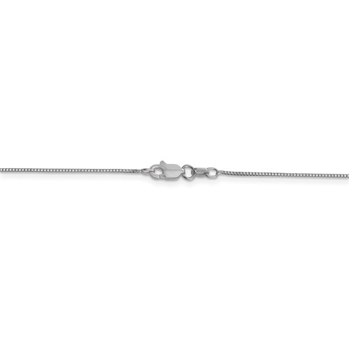 Leslie's 14K White Gold .7mm Box with Lobster Clasp Chain-2