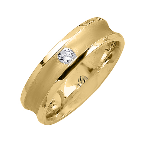 14k White/Yellow/Rose Gold Natural Diamond Unisex Band-1