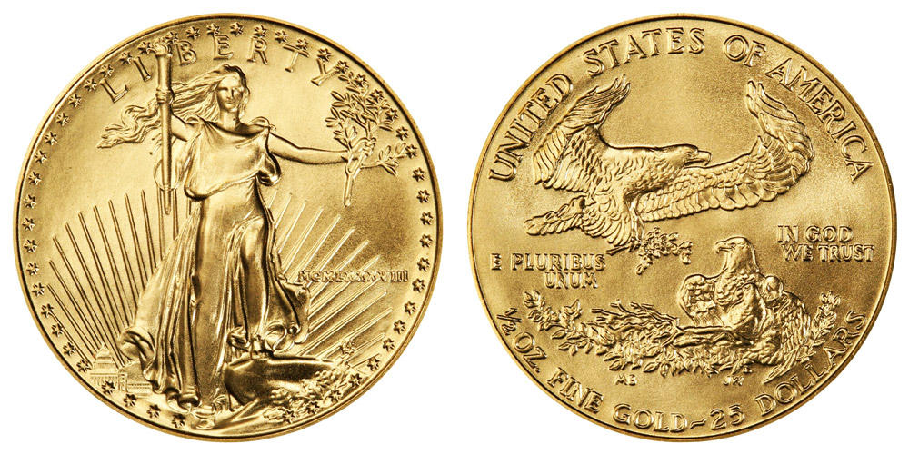 American Eagle 25 Half Ounce Gold The Gold Store