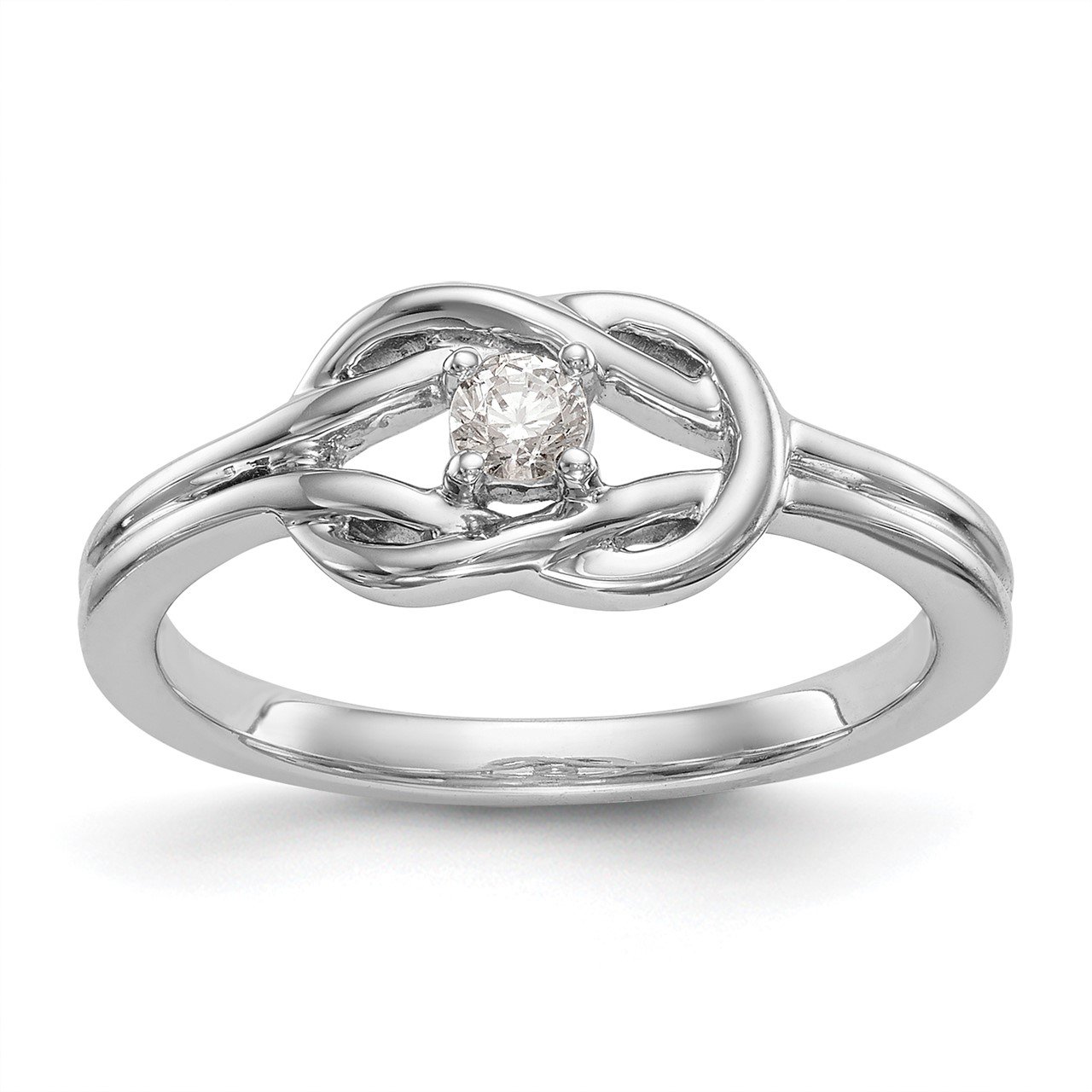 14K White Gold Complete Diamond Promise/Engagement Ring