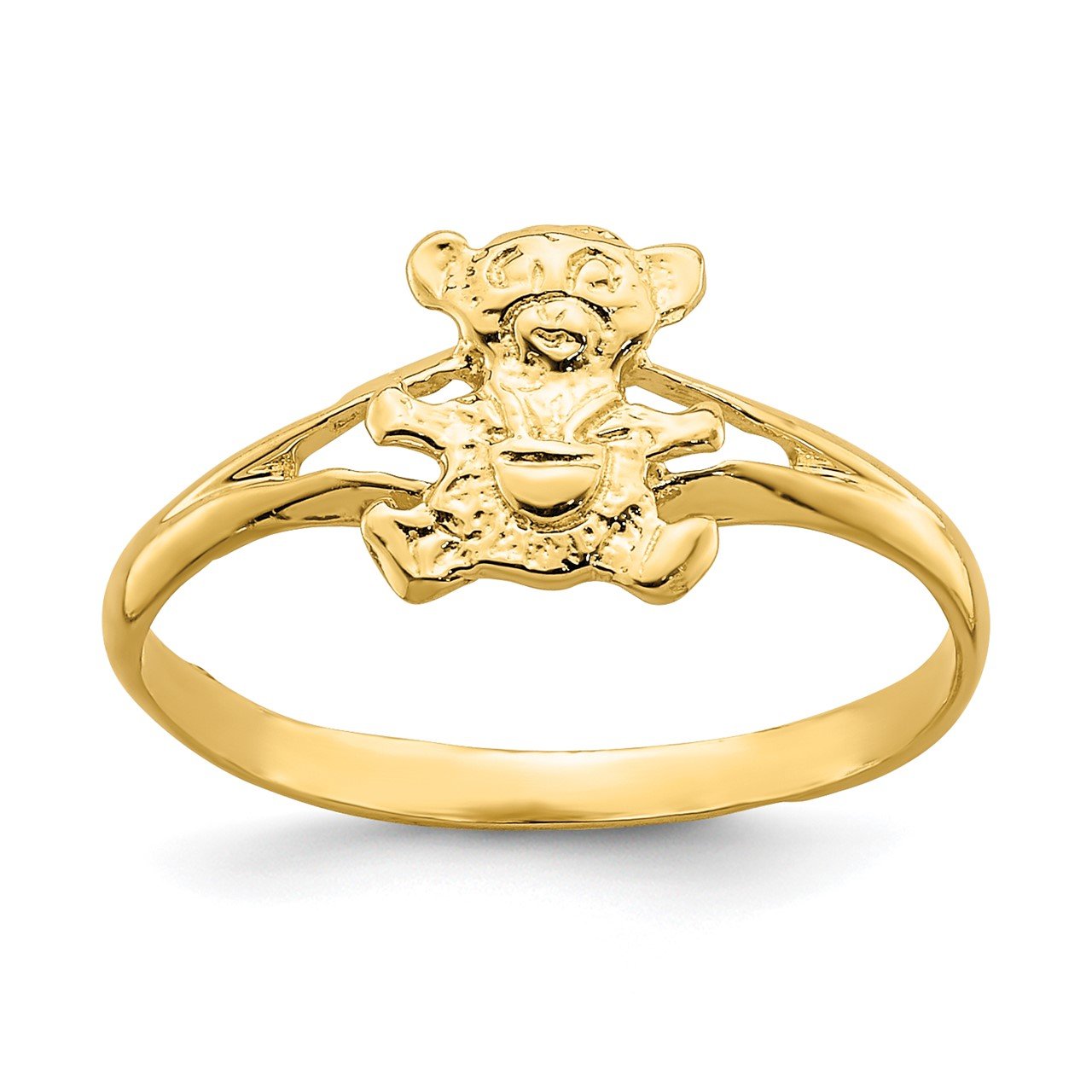 14k Teddy Bear Baby Ring The Gold Store