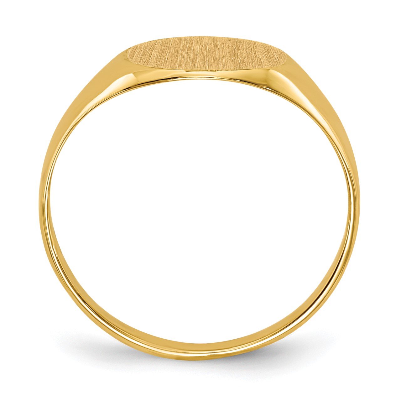 14k 8.5x9.5mm Open Back Signet Ring-1