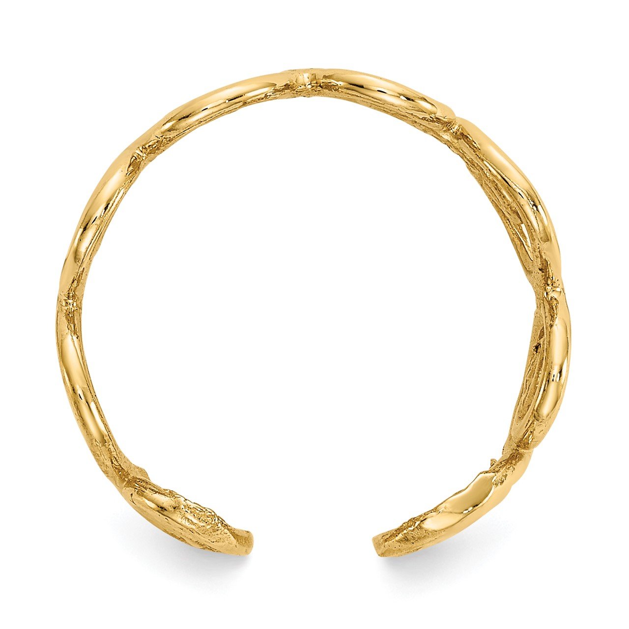 14k Scroll Toe Ring-1