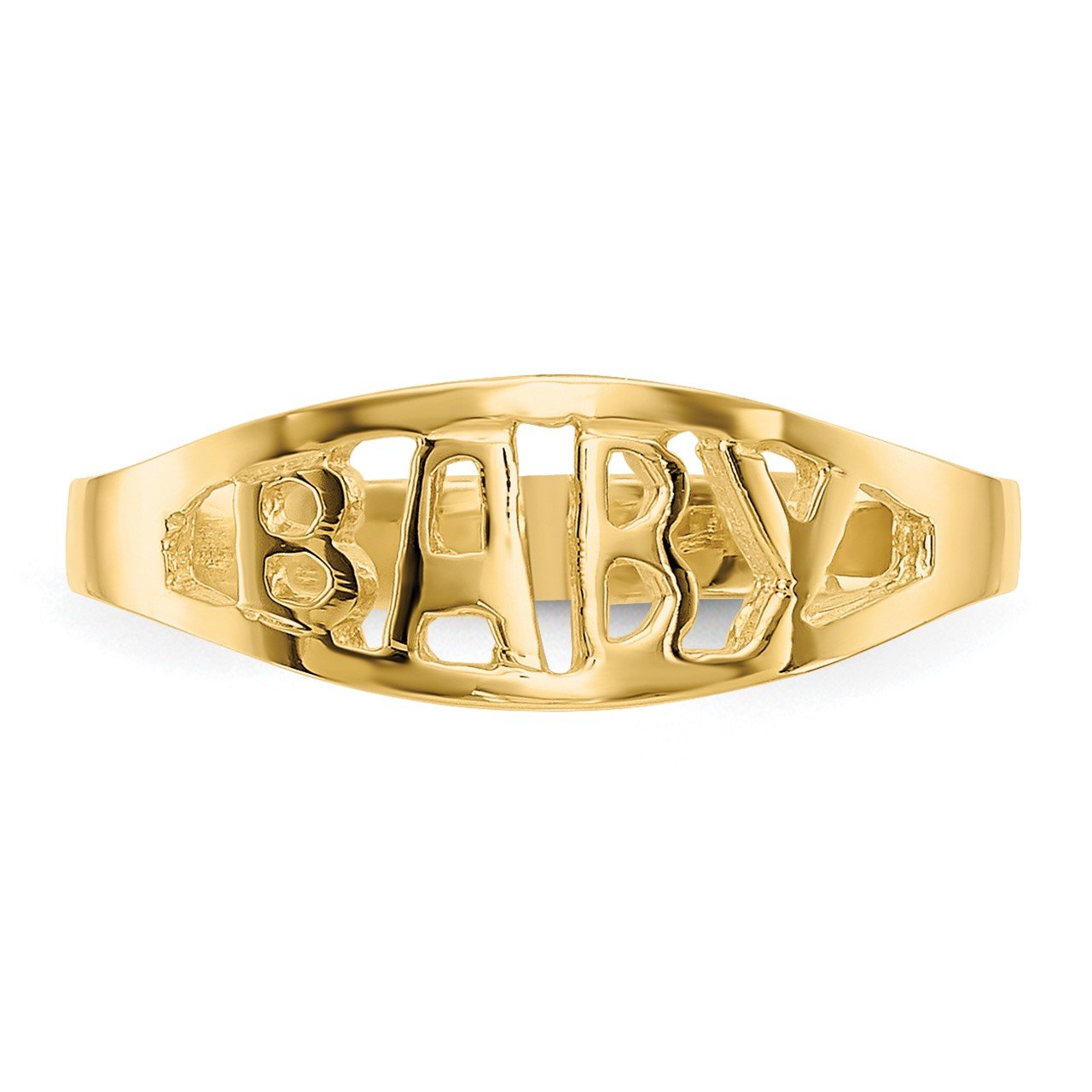 14k Polished Baby Ring-4