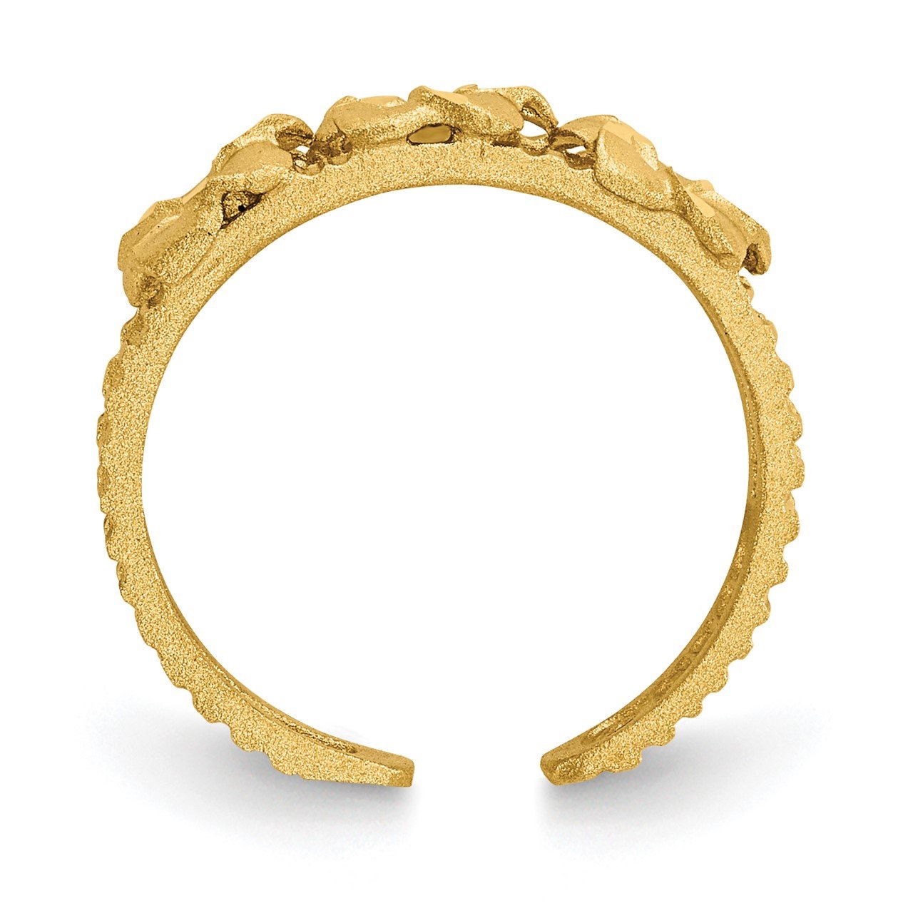 14k Plumeria Toe Ring-1