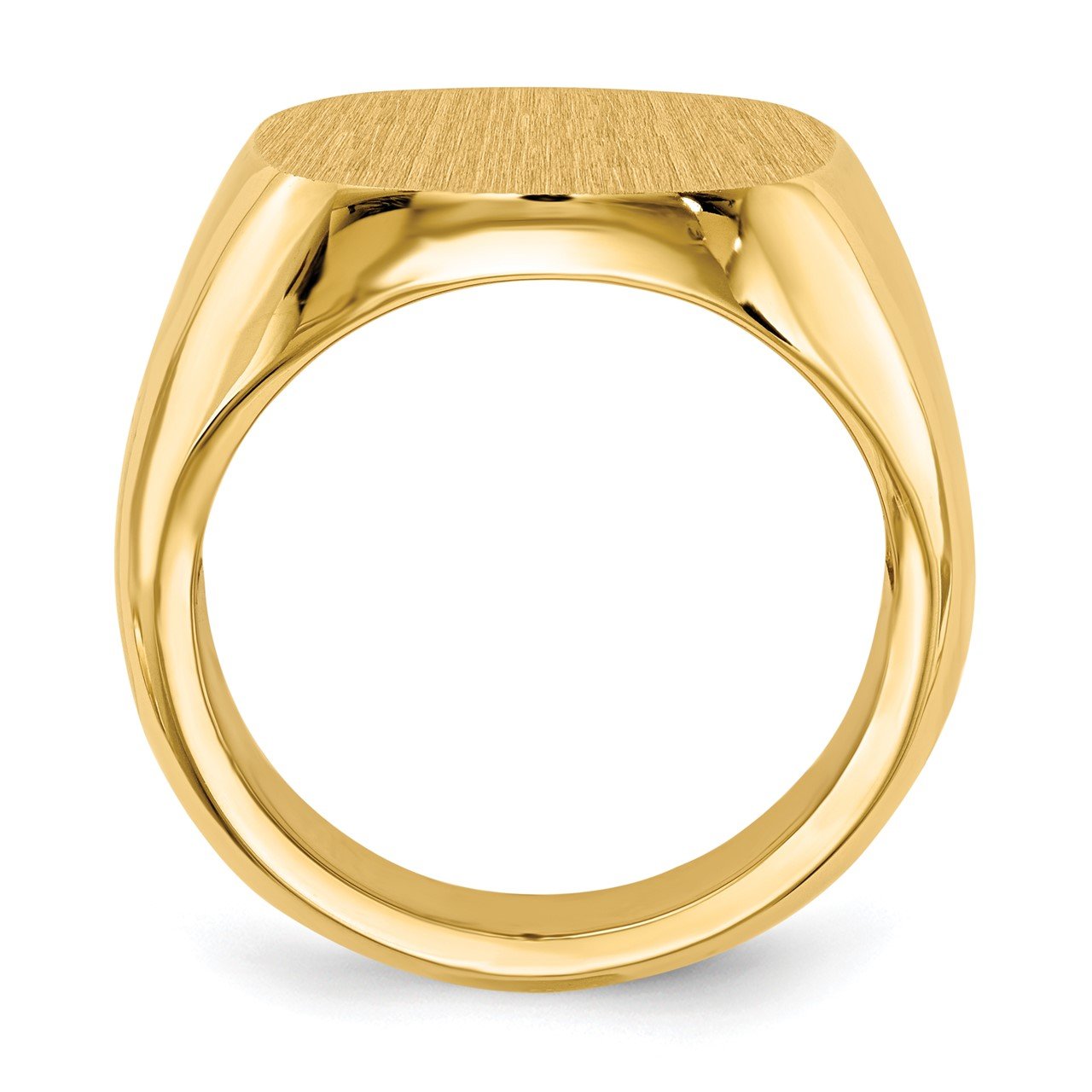 14k 17.0x17.0mm Open Back Mens Signet Ring-1