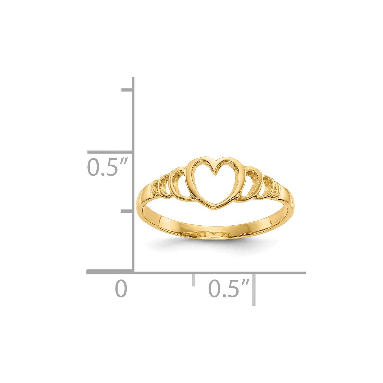 14k Children's Heart Ring-2