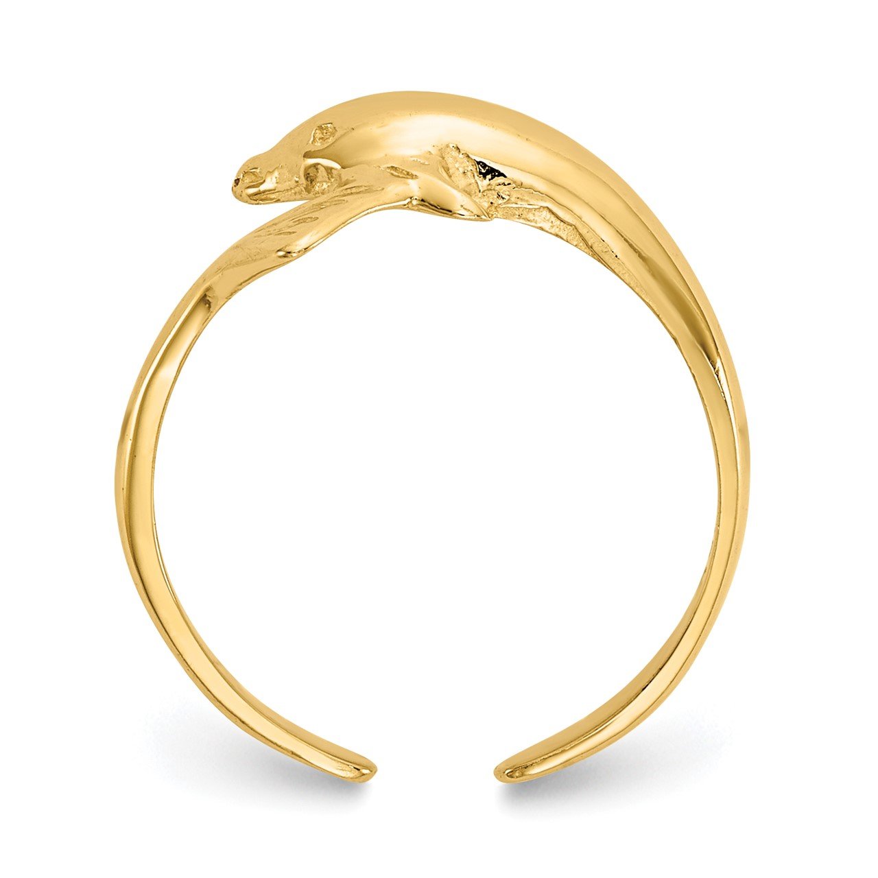 14k Dolphin Toe Ring-1