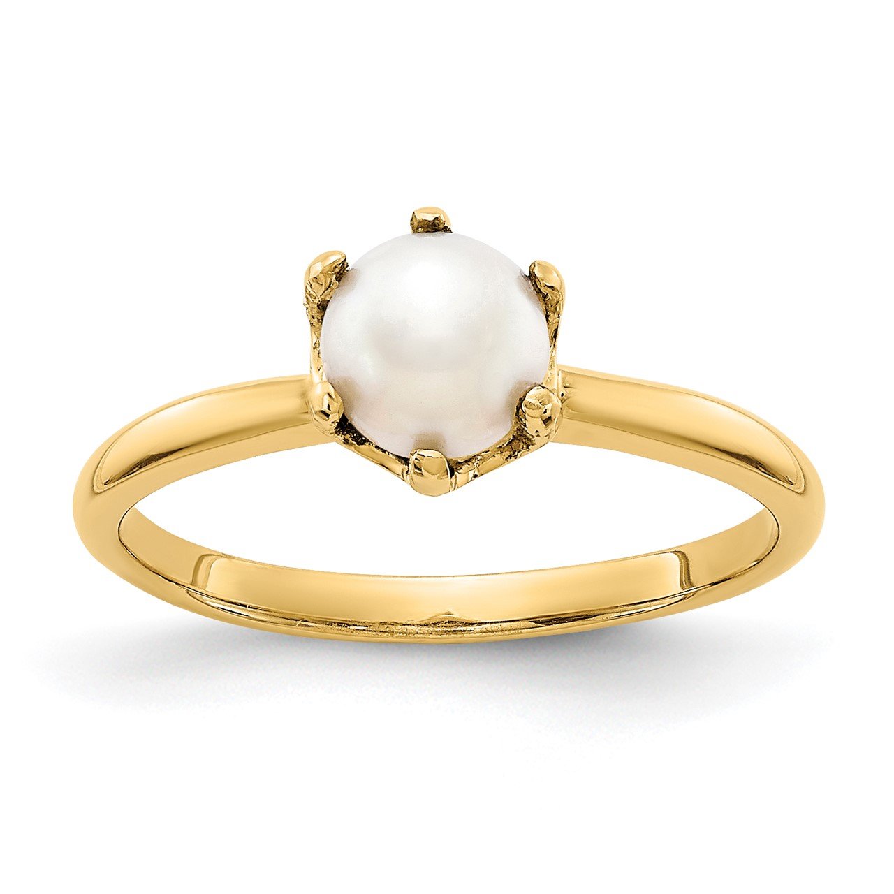 14k 5.5mm FW Cultured Pearl ring