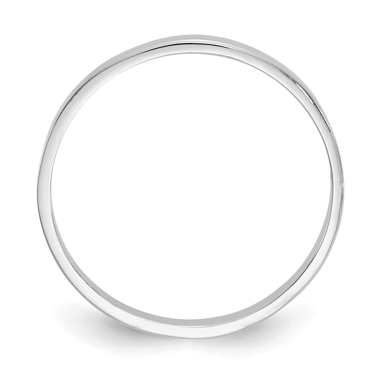 14k White Gold Polished Baby Ring-1