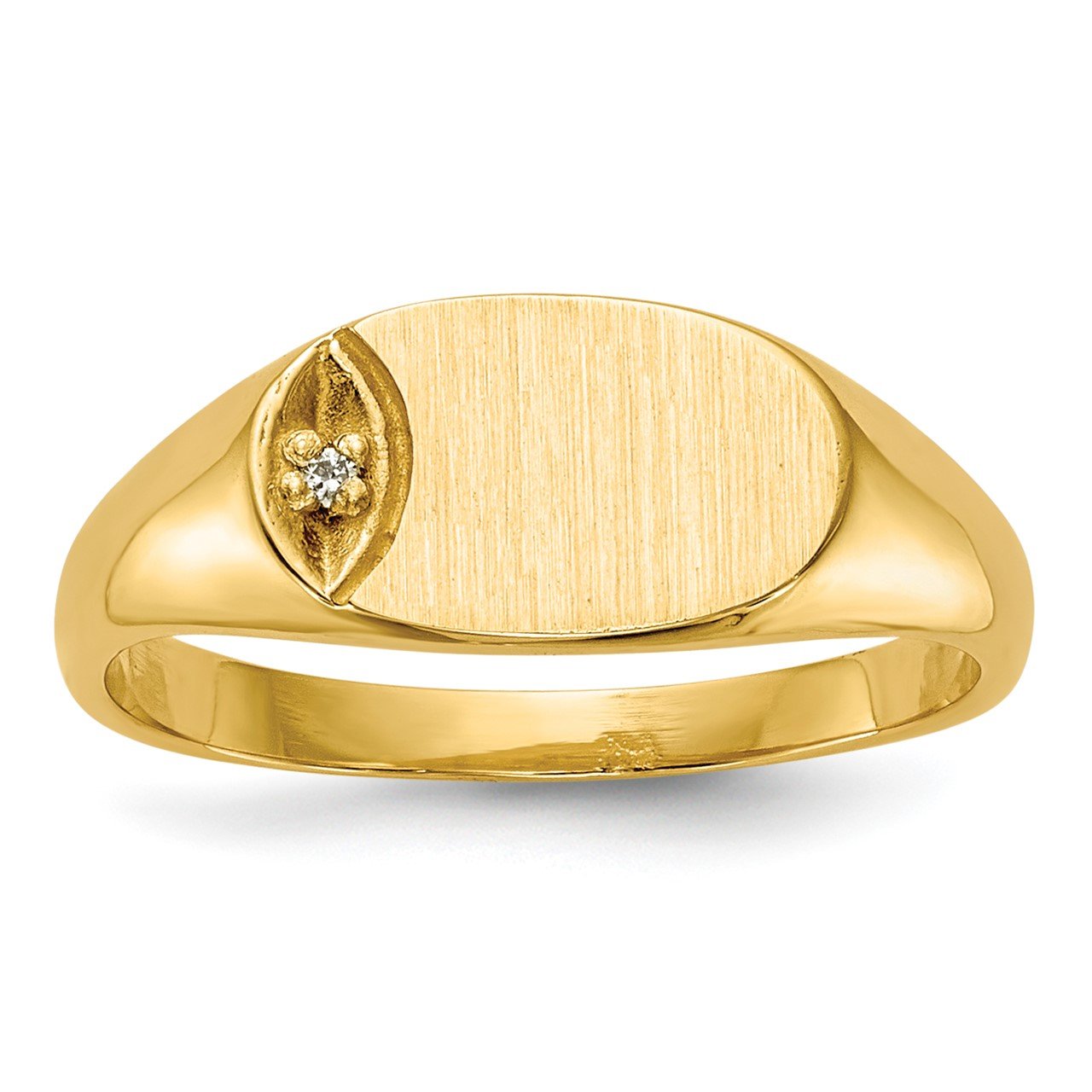14k Child's A Diamond Ring The Gold Store