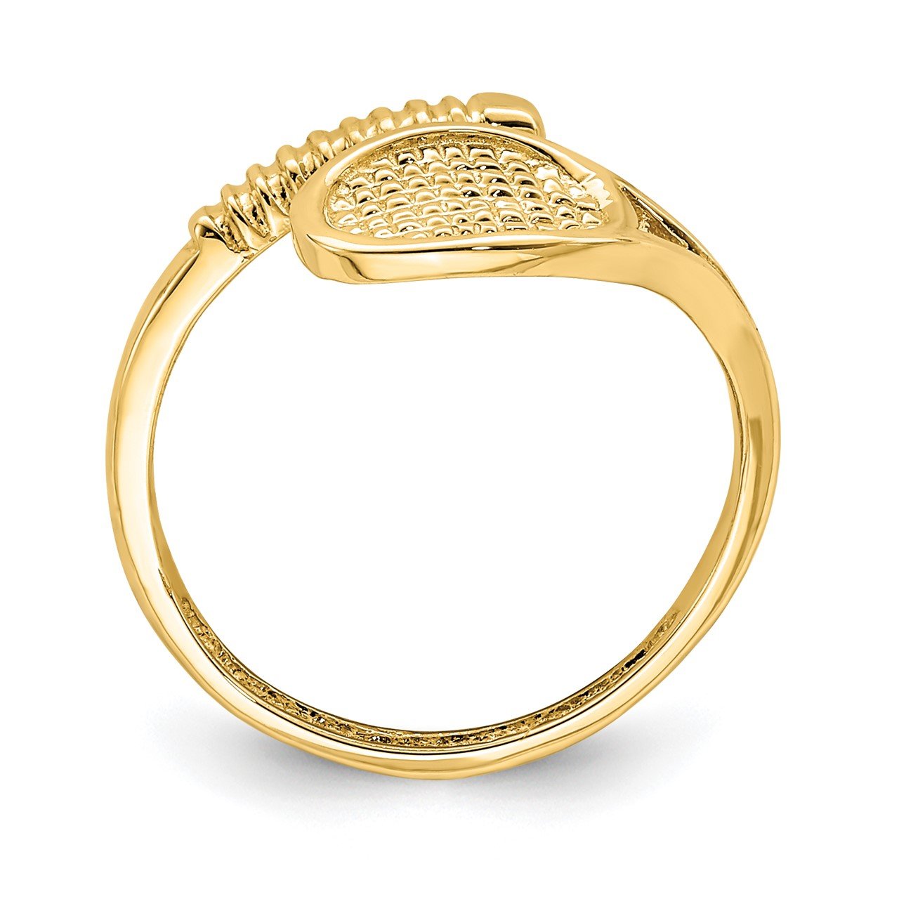 14K Polished Tennis Racket Toe Ring-1
