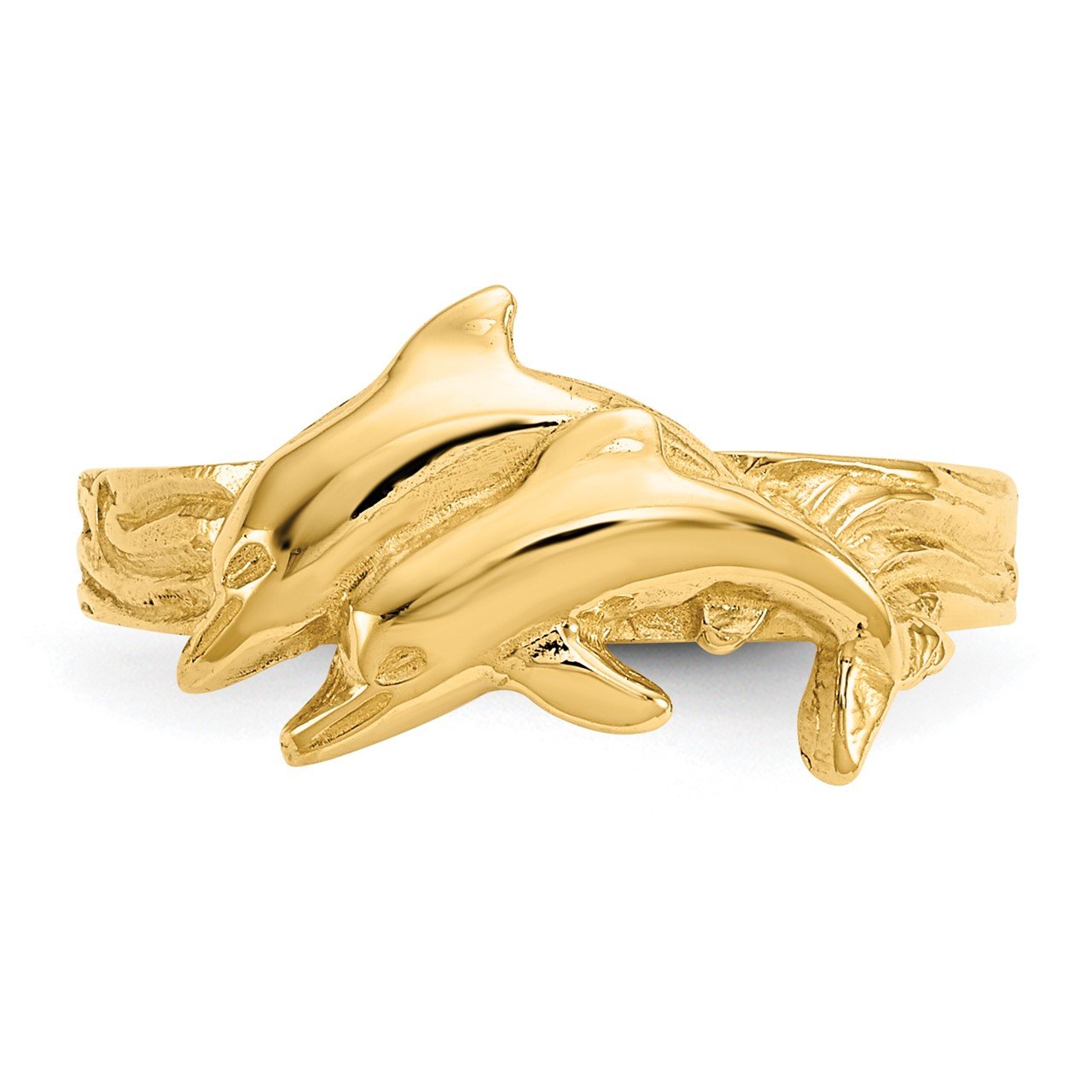 14K Dolphin Toe Ring-3