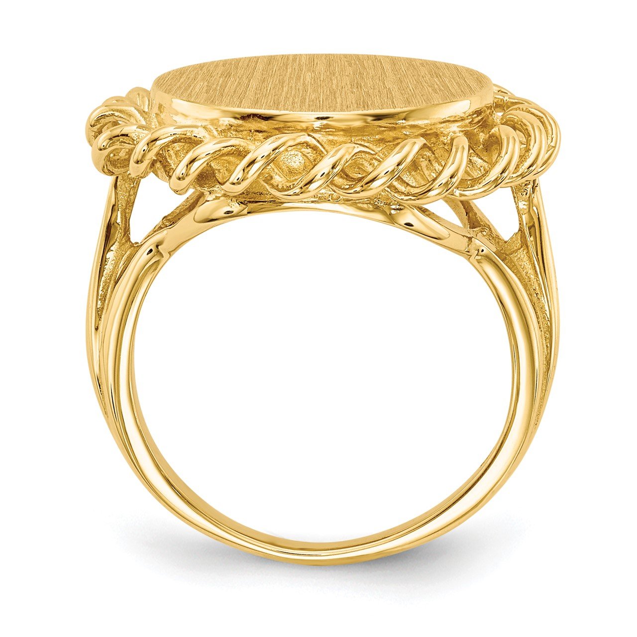 14k 14.5x15.0mm Open Back Signet Ring-1