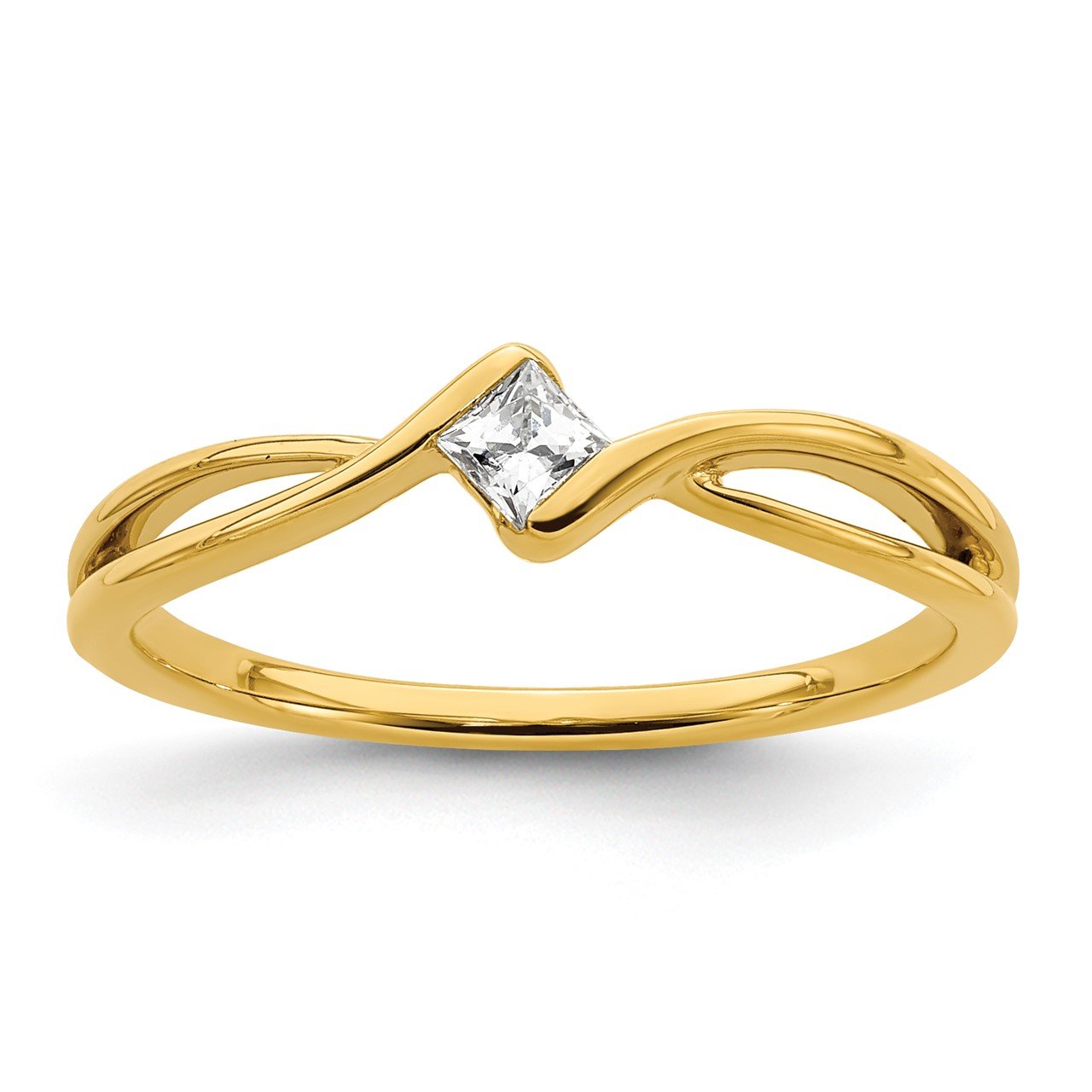 14k Lab Grown Diamond SI1/SI2, G H I, Promise Ring