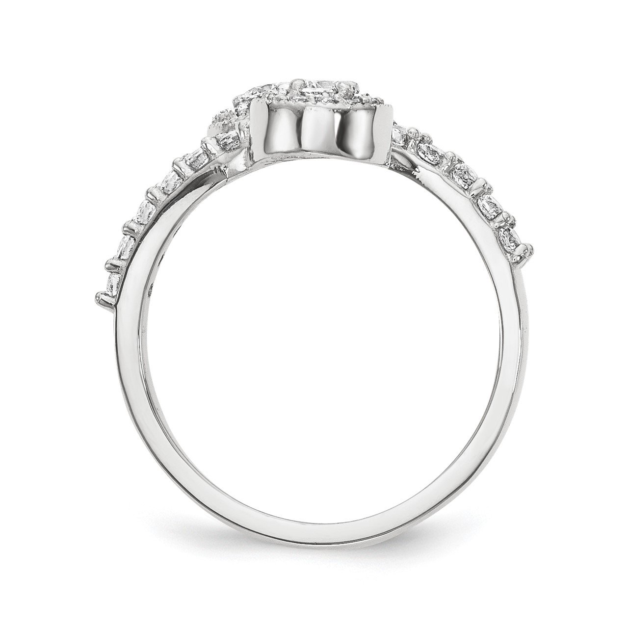 14KW VS Diamond 2-stone Ring Semi-Mount - 3 mm center stones-1