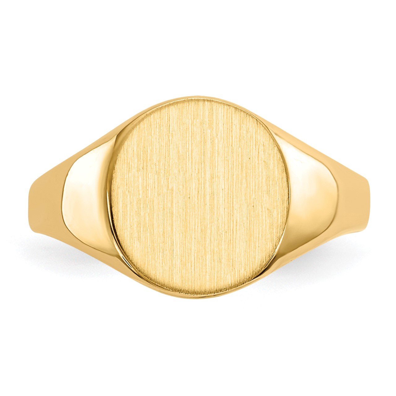 14k 9.5x10.0mm Closed Back Signet Ring-3