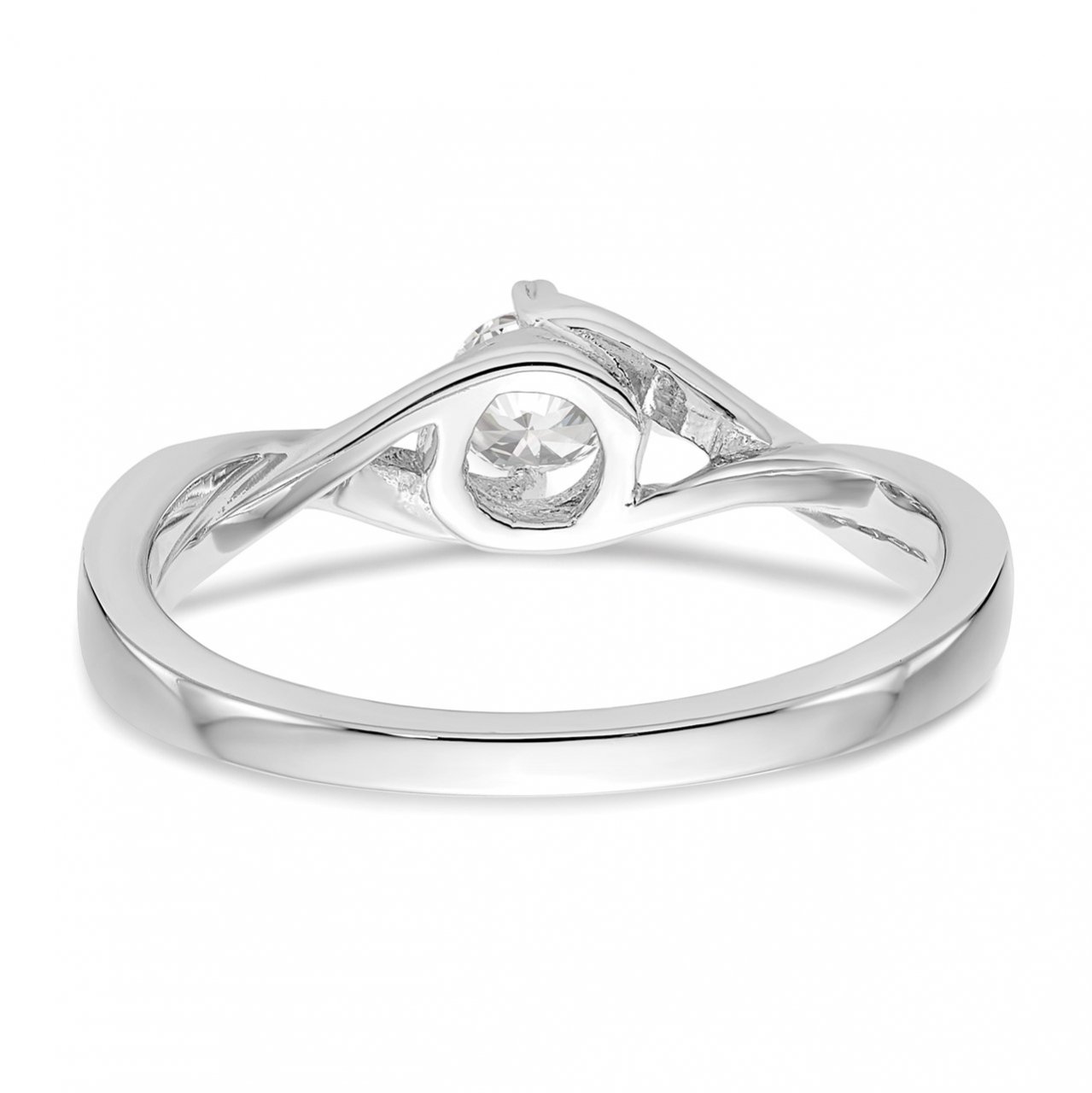 14K White Gold Diamond Semi-Mount Promise/Engagement Ring-4