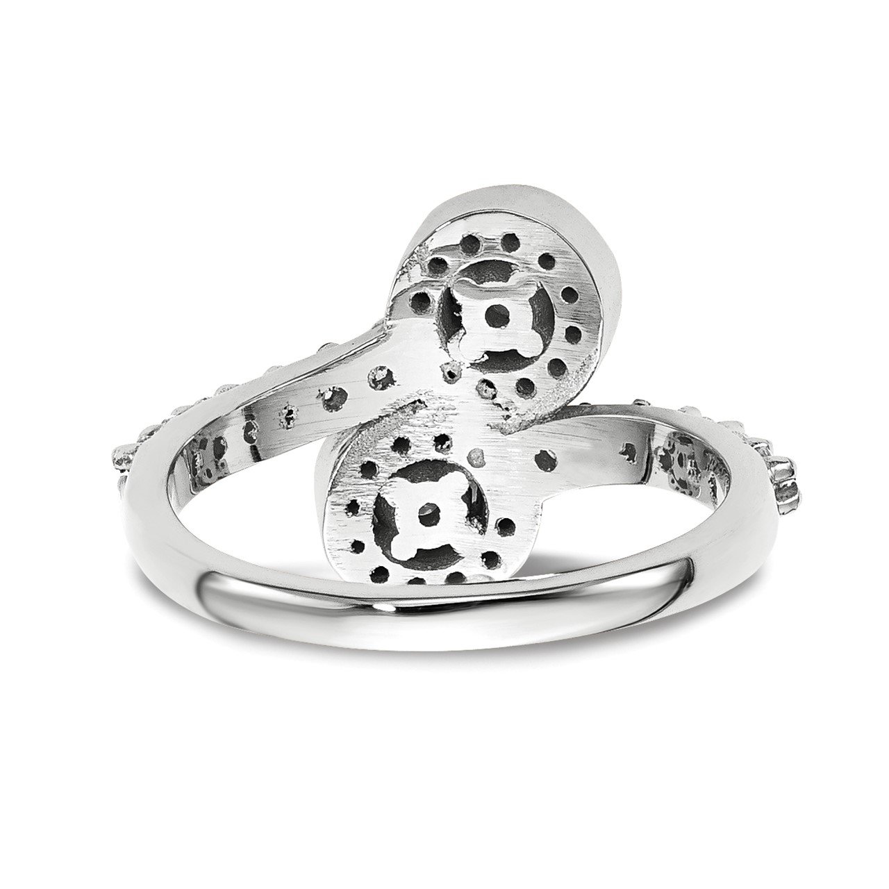 14KW VS Diamond 2-stone Ring Semi-Mount - 3 mm center stones-3