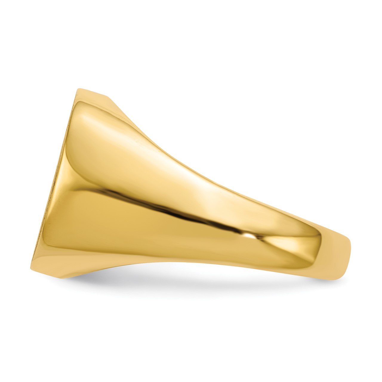 14k 13.5 x15.0mm Open Back Mens Signet Ring-2