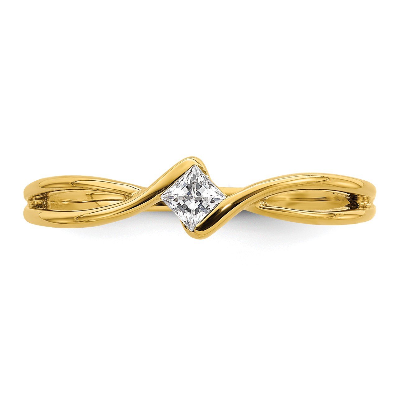 14k Lab Grown Diamond SI1/SI2, G H I, Promise Ring-3