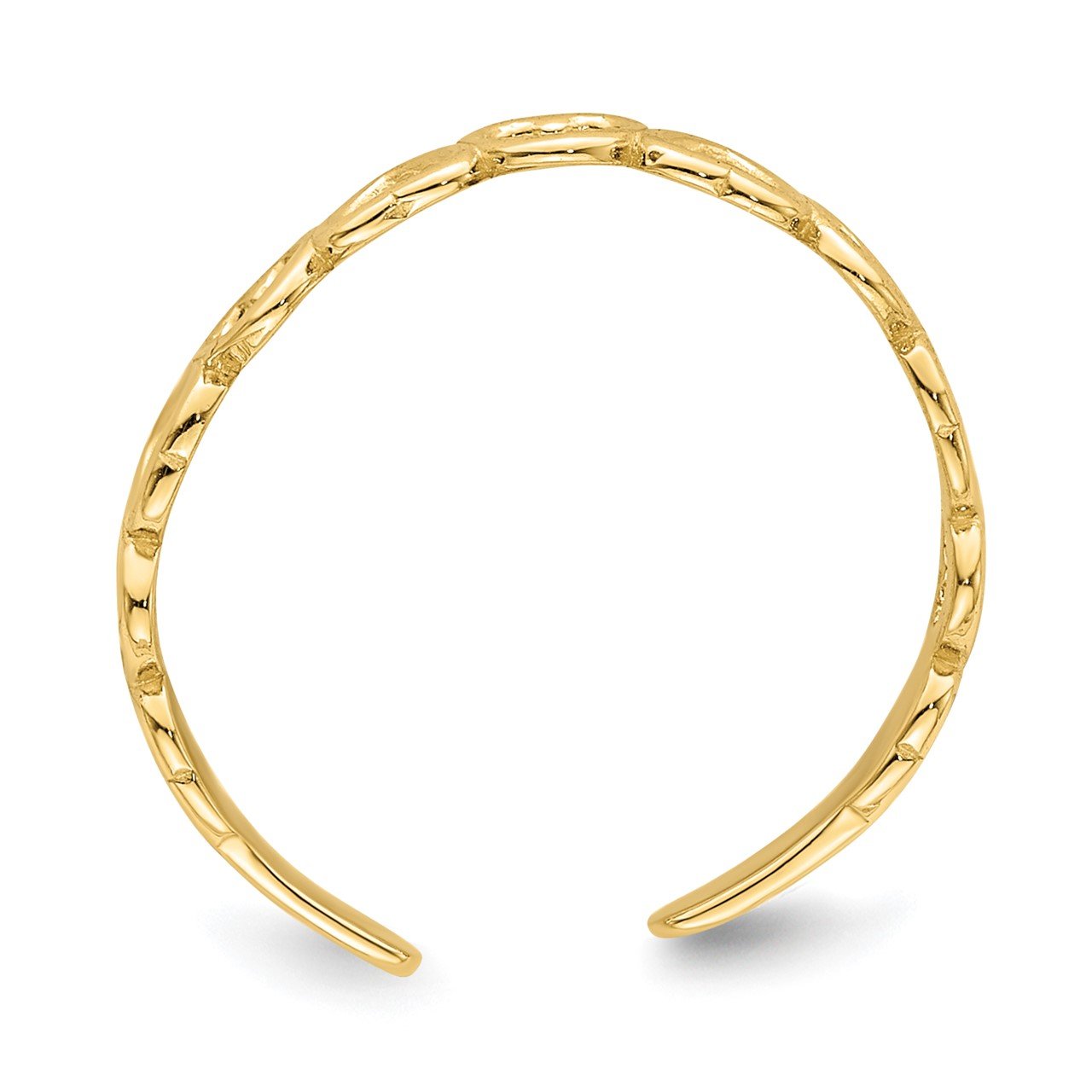 14k Adjustable Heart Toe Ring-1