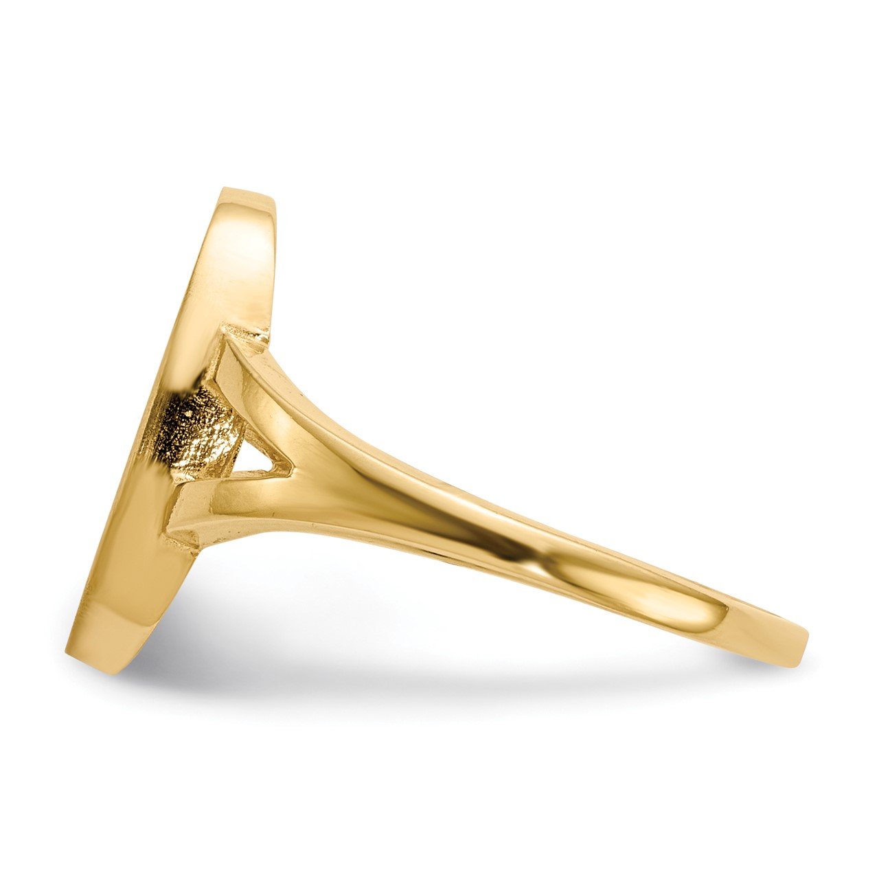 14k 14.5x8.5mm Closed Back Signet Ring-2