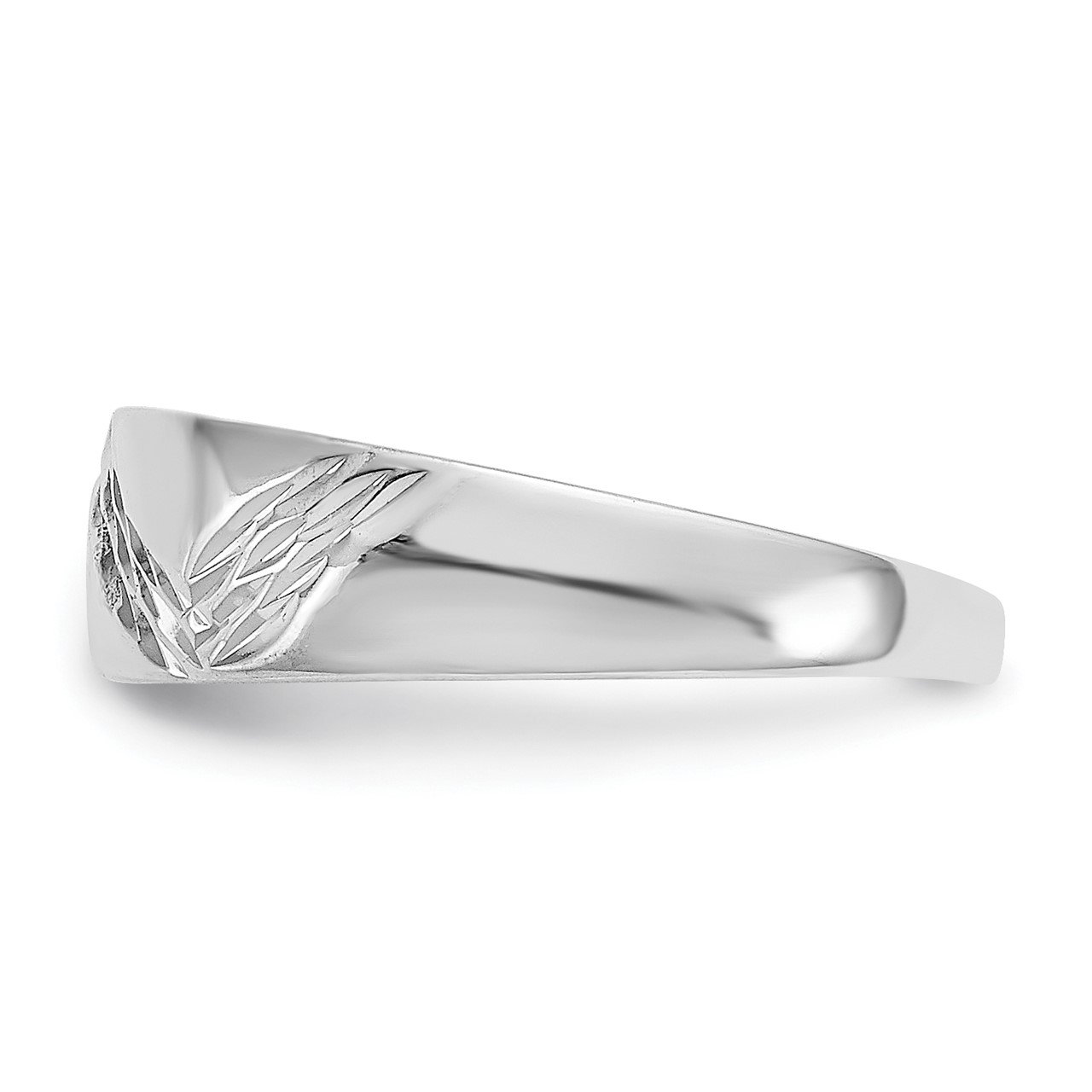14k White Gold Fancy Toe Ring-3