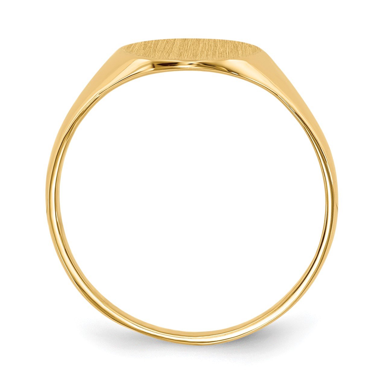 14k 11.0x9.5mm Closed Back Signet Ring-1