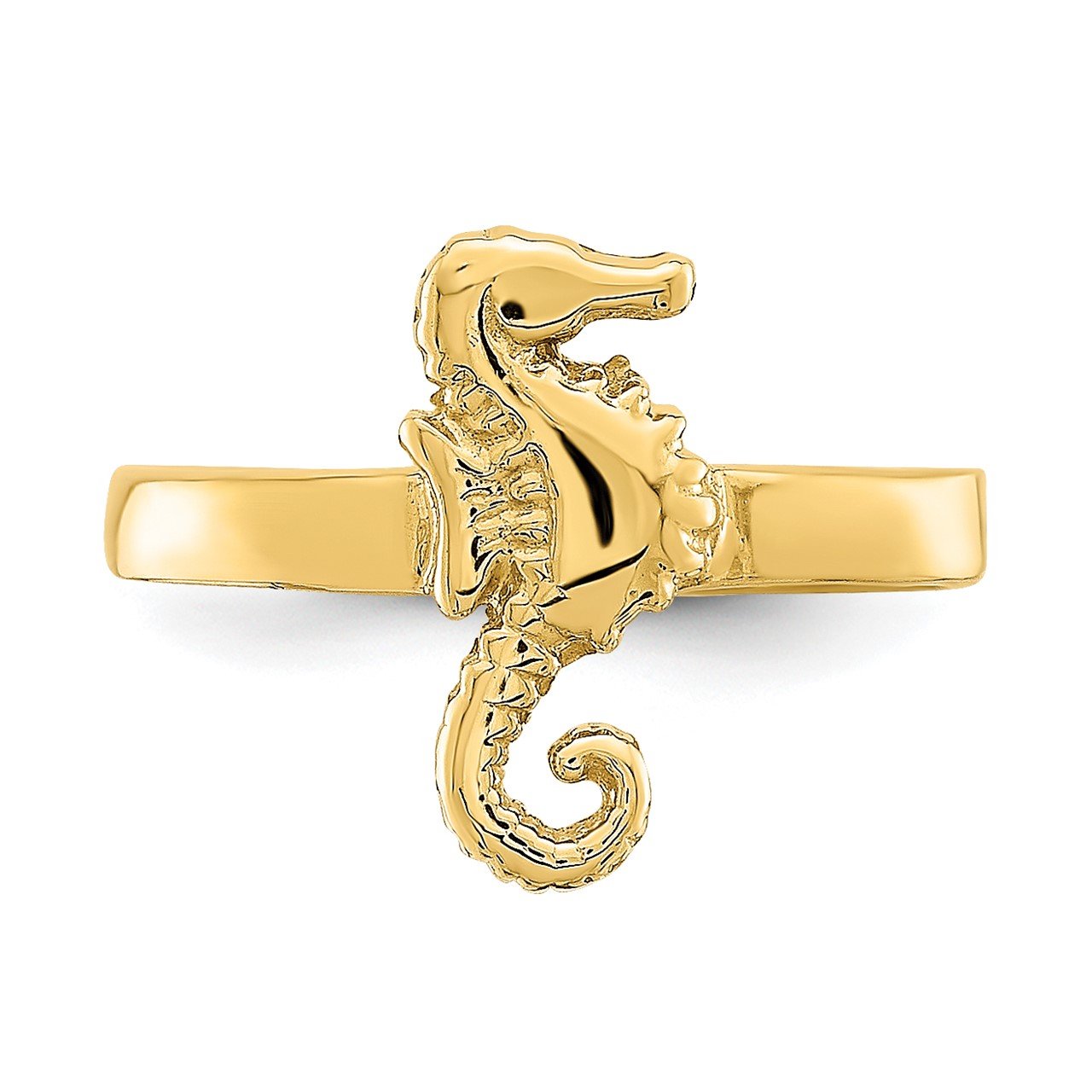 14K Adjustable Seahorse Toe Ring-4