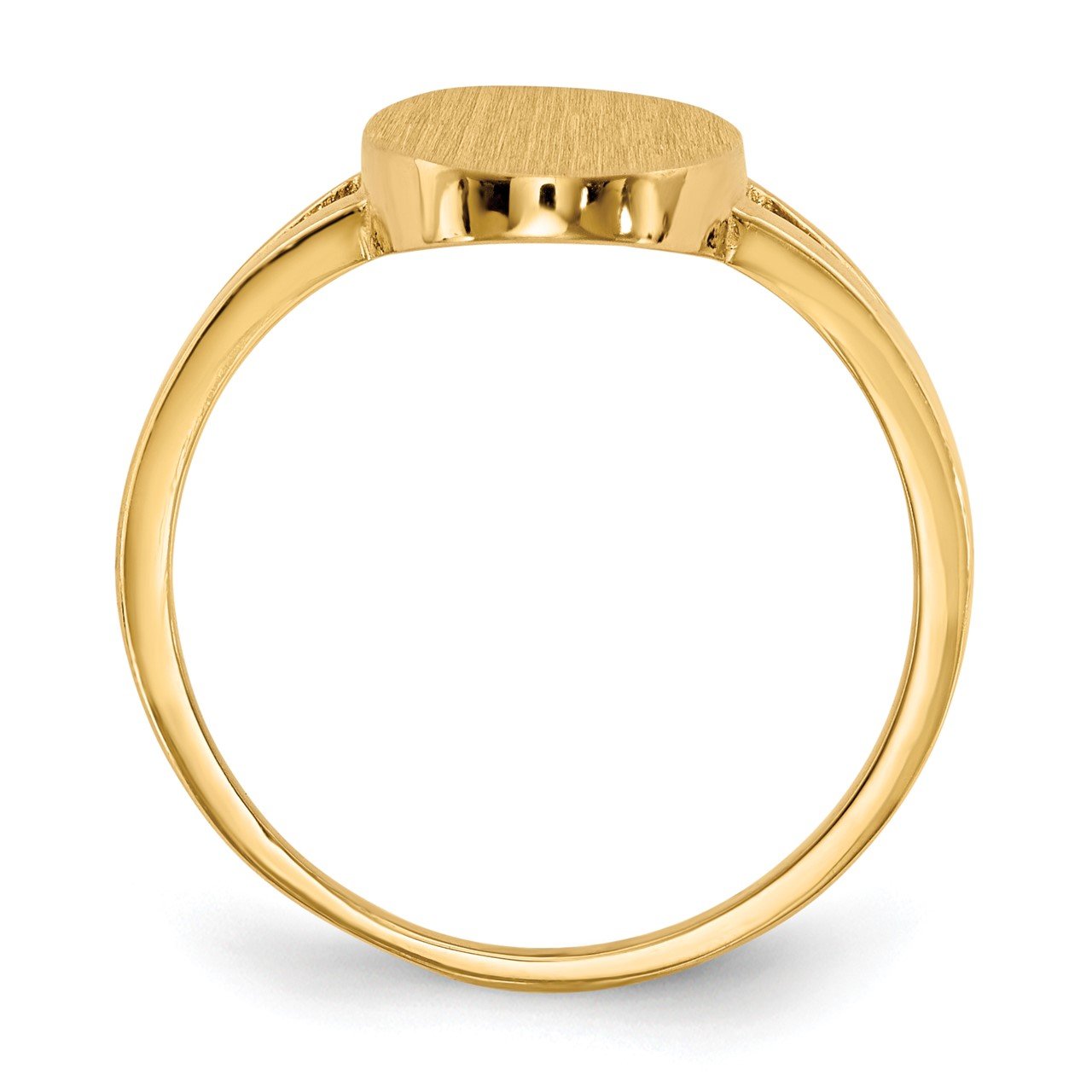 14k 14.5x8.5mm Closed Back Signet Ring-1