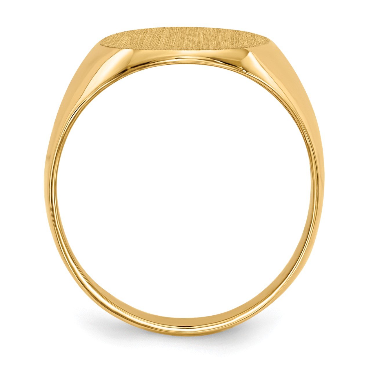 14k 13 x12mm Closed Back Signet Ring-1