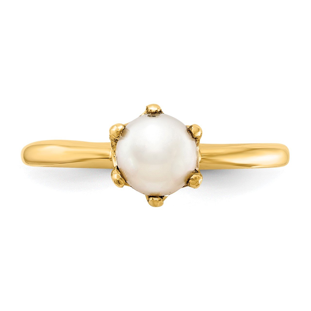 14k 5.5mm FW Cultured Pearl ring-3