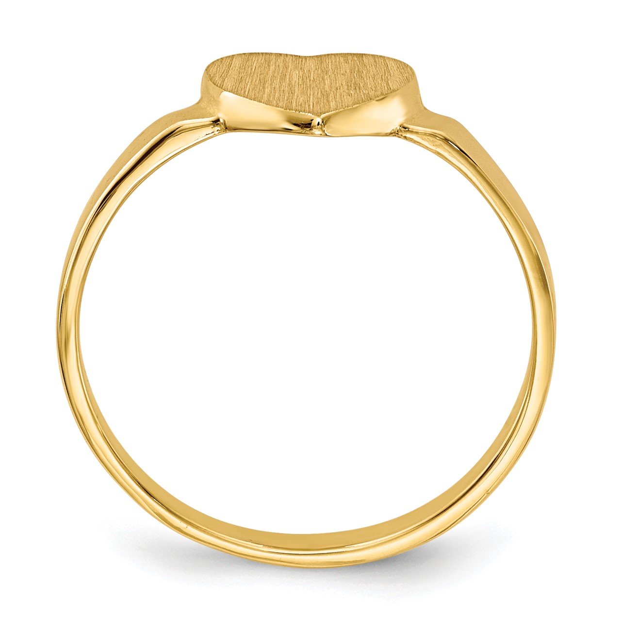 14k 6.5x7.5mm Open Back Heart Signet Ring-1