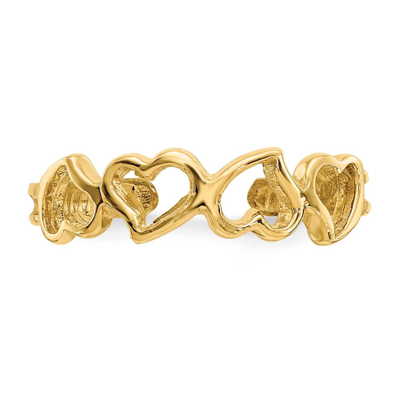 14K Heart Toe Ring-3