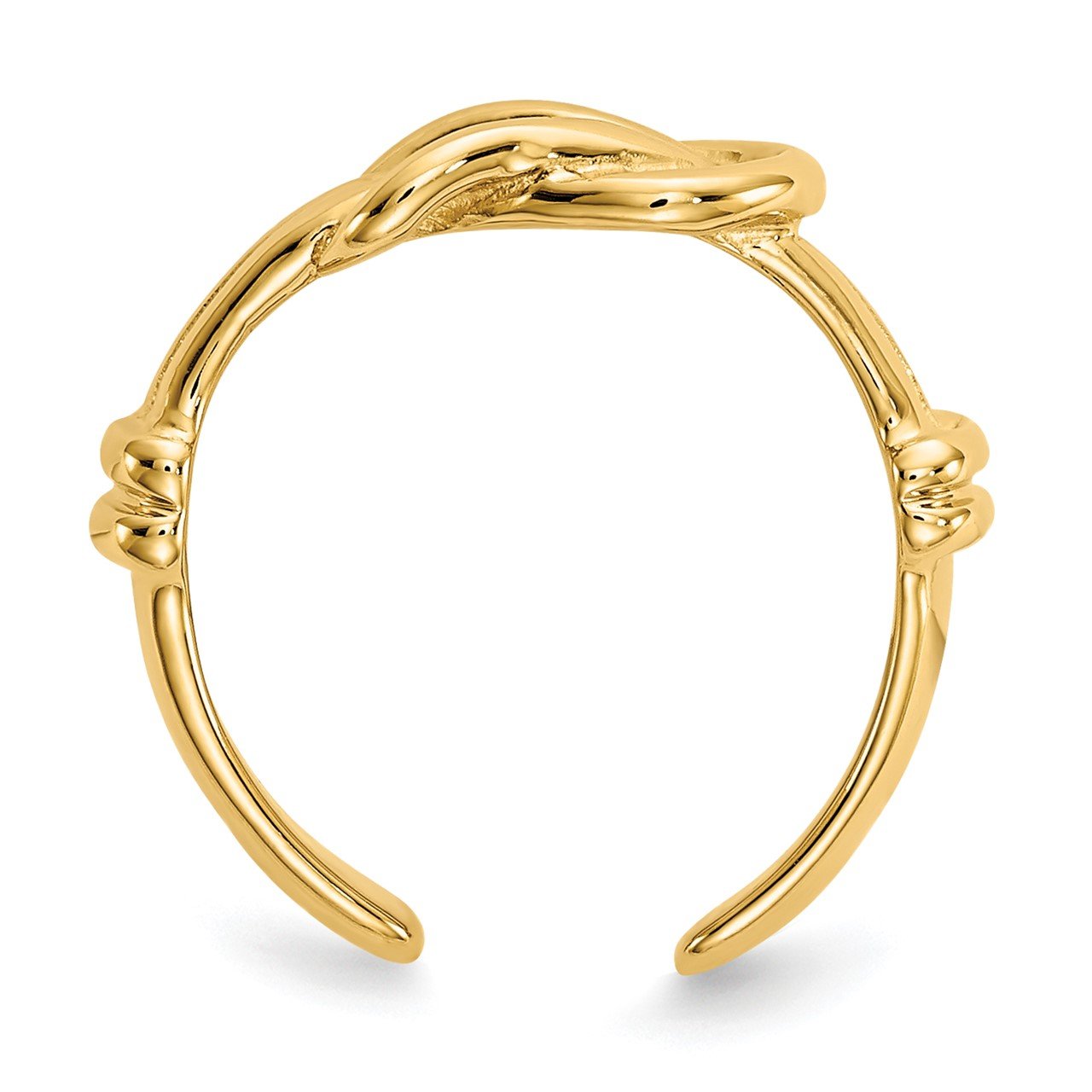 14k Love Knot Toe Ring-1