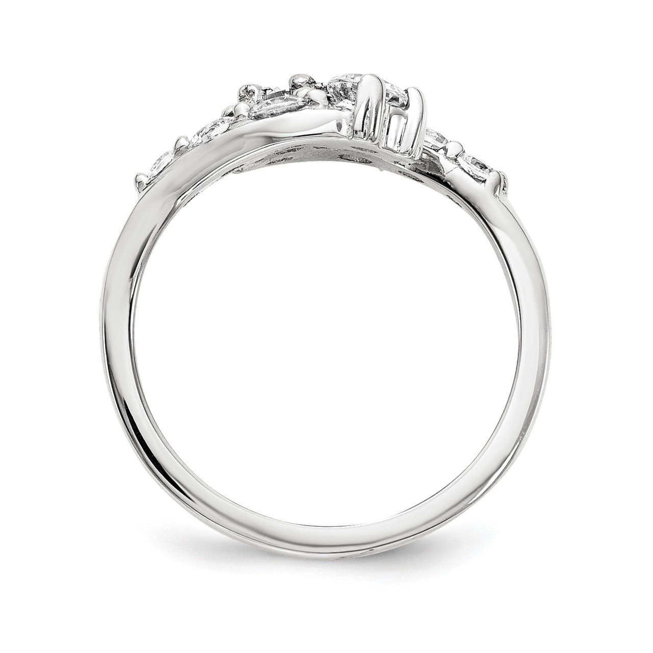 14KW AA Diamond 2-stone Ring Semi-Mount - 3.5 mm center stones-1