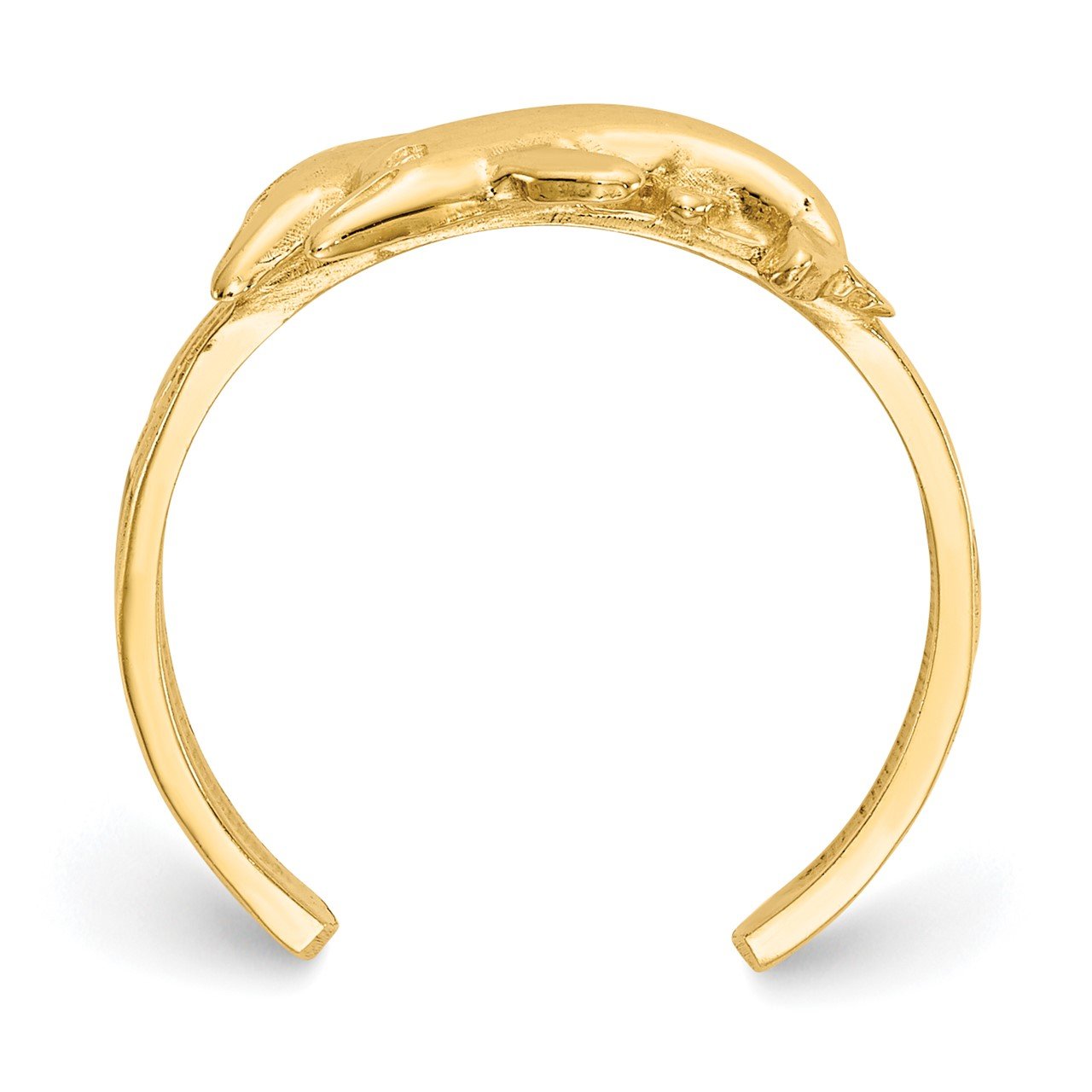 14K Dolphin Toe Ring-1