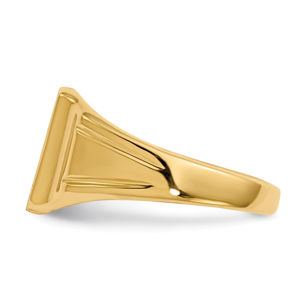 14k 7.5x9mm Closed Back Signet Ring-2